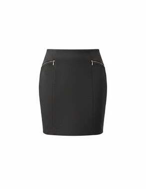 Fit Sight Women's Gray Pencil Skirt with Zipper Pockets
